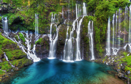 Site de la cascade de Grand-Galet, La Réunion.